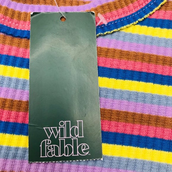 Lot of 2 Shirts Wild Fable Women's Small Long Sleeve Tee Shirts Blue Multicolor - Picture 3 of 16